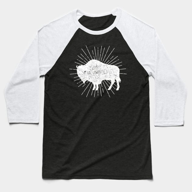 Bison Baseball T-Shirt by mintipap